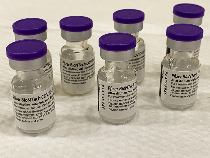 Pfizer COVID vaccine vials